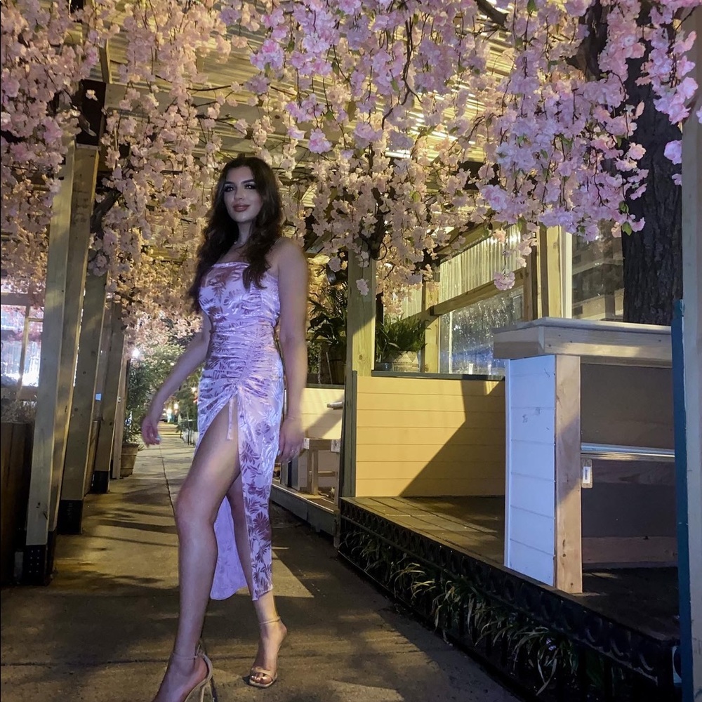 SAYLOR Gardenia Midi Dress in Amethyst | REVOLVE - Picture 7 of 7